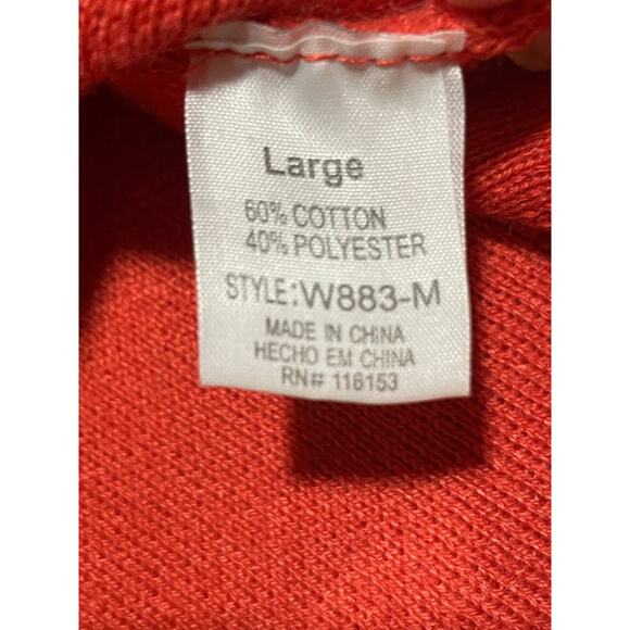 Poof Tie Back Sweater Women's Size Large Long Sleeve Red W883-M - Picture 9 of 9